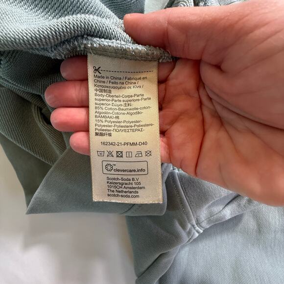 SCOTCH & SODA Amsterdam Couture Graphic Sweater SageGreen Size Large - Picture 12 of 13